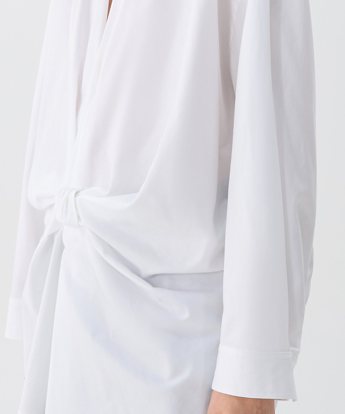 Ribbon Detail Pullover Shirt