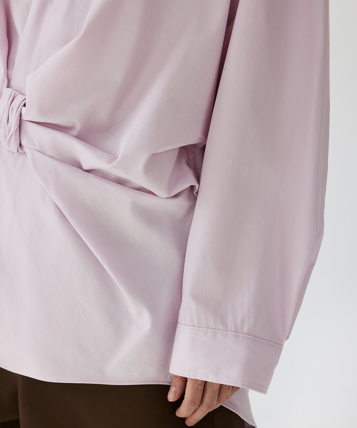 Ribbon Detail Pullover Shirt