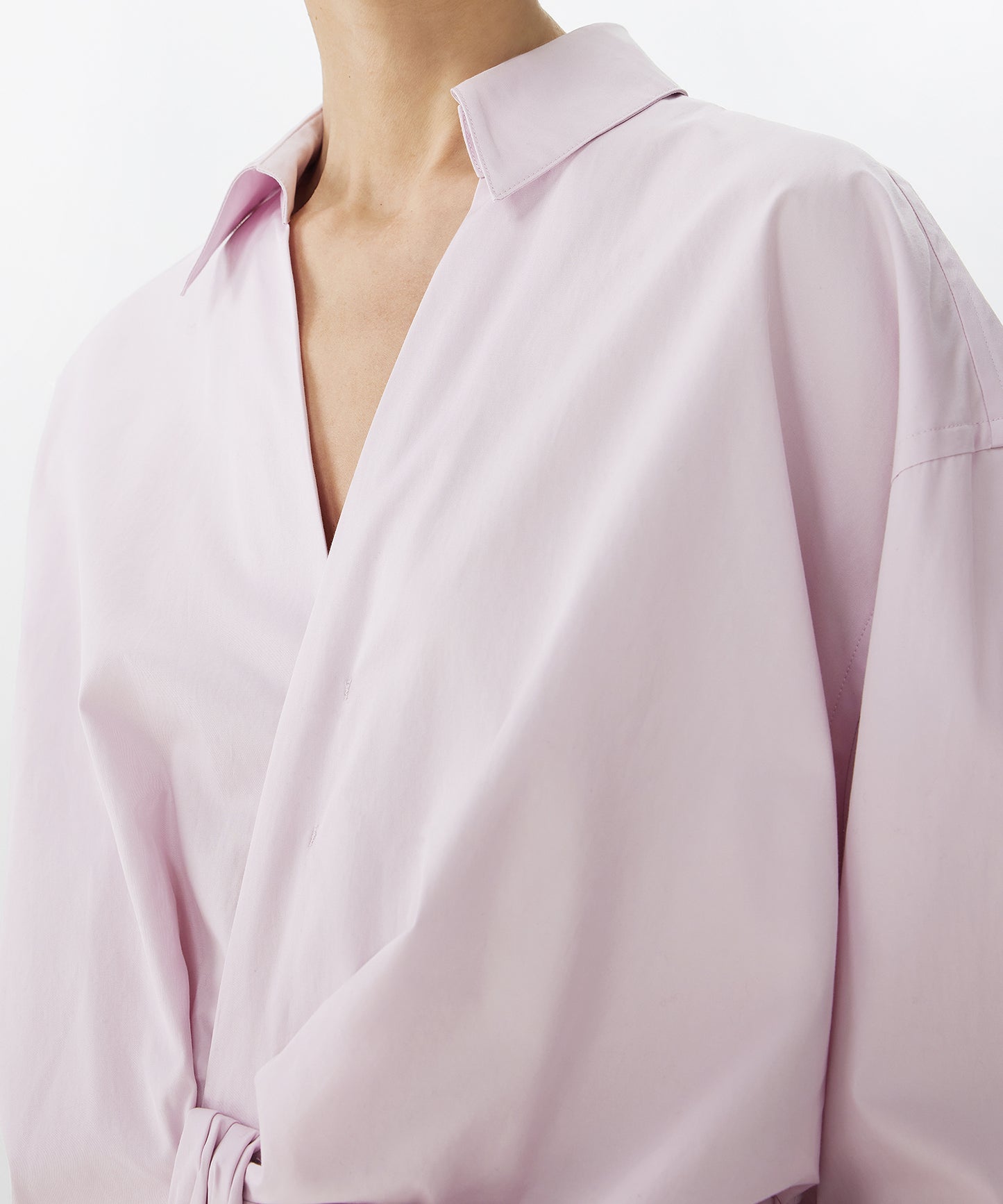 Ribbon Detail Pullover Shirt