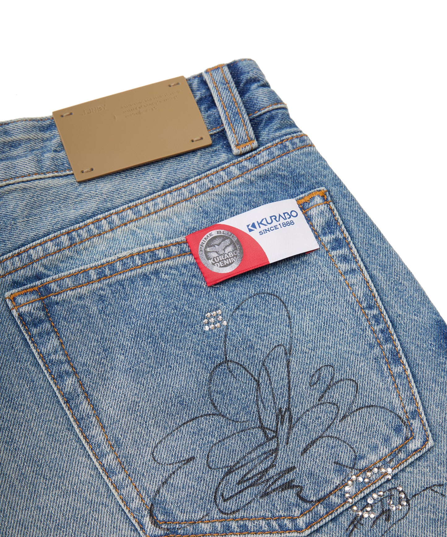 JNBY × KURABO Denim Hand-painted Jeans