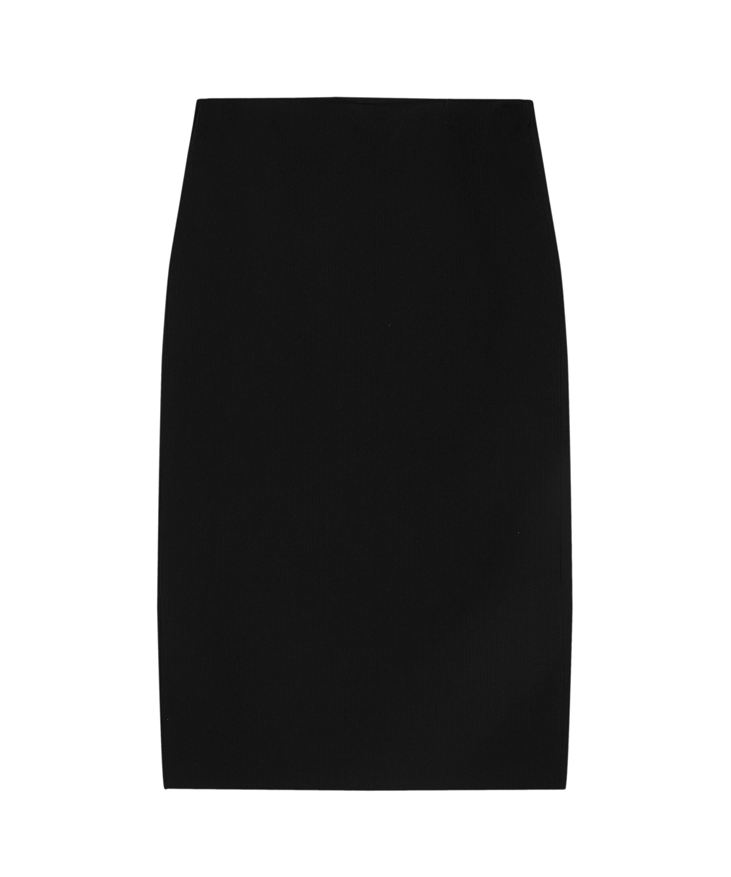 Elegant Ribbed Knit Pencil Skirt