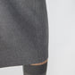 Elegant Ribbed Knit Pencil Skirt