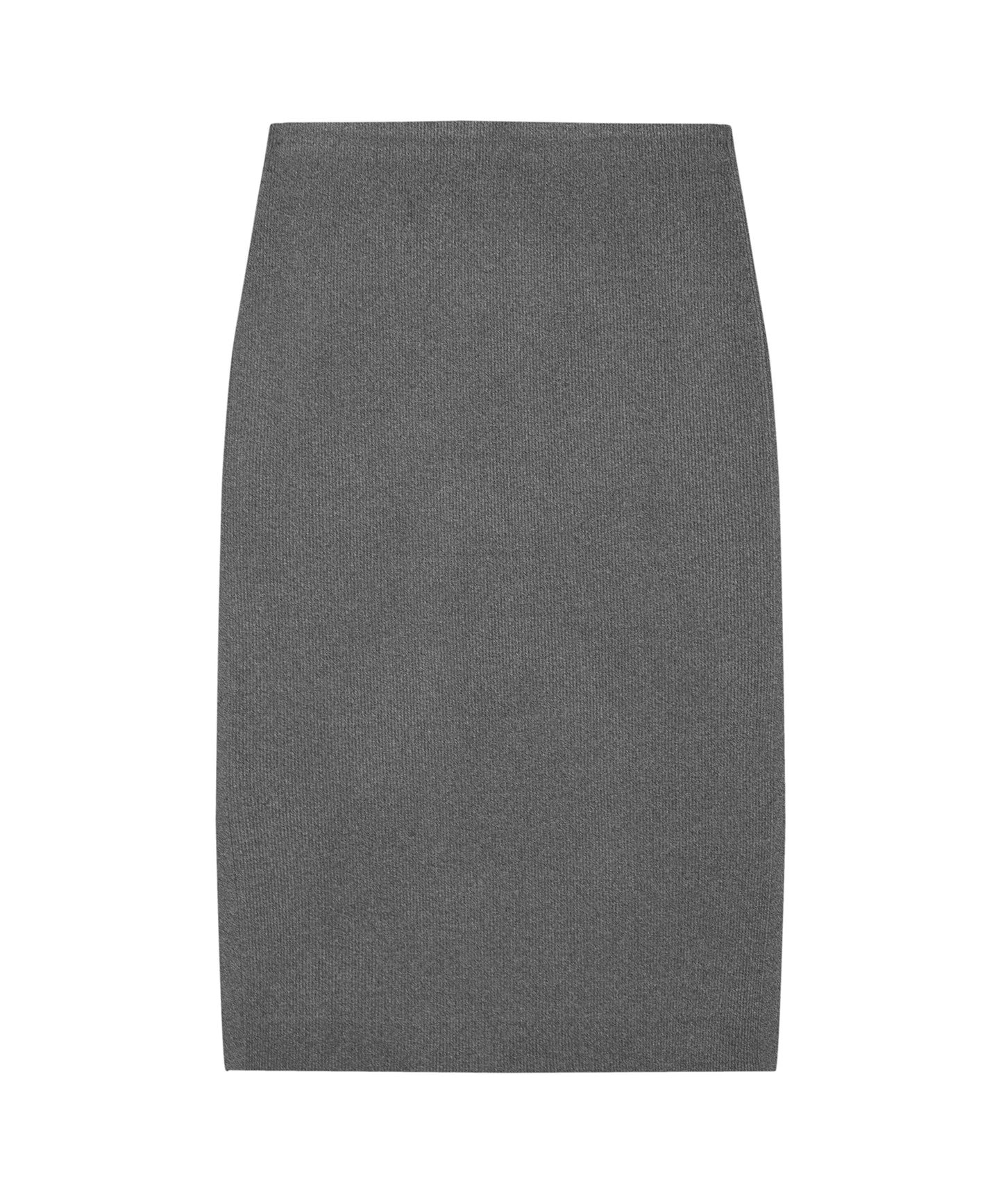 Elegant Ribbed Knit Pencil Skirt