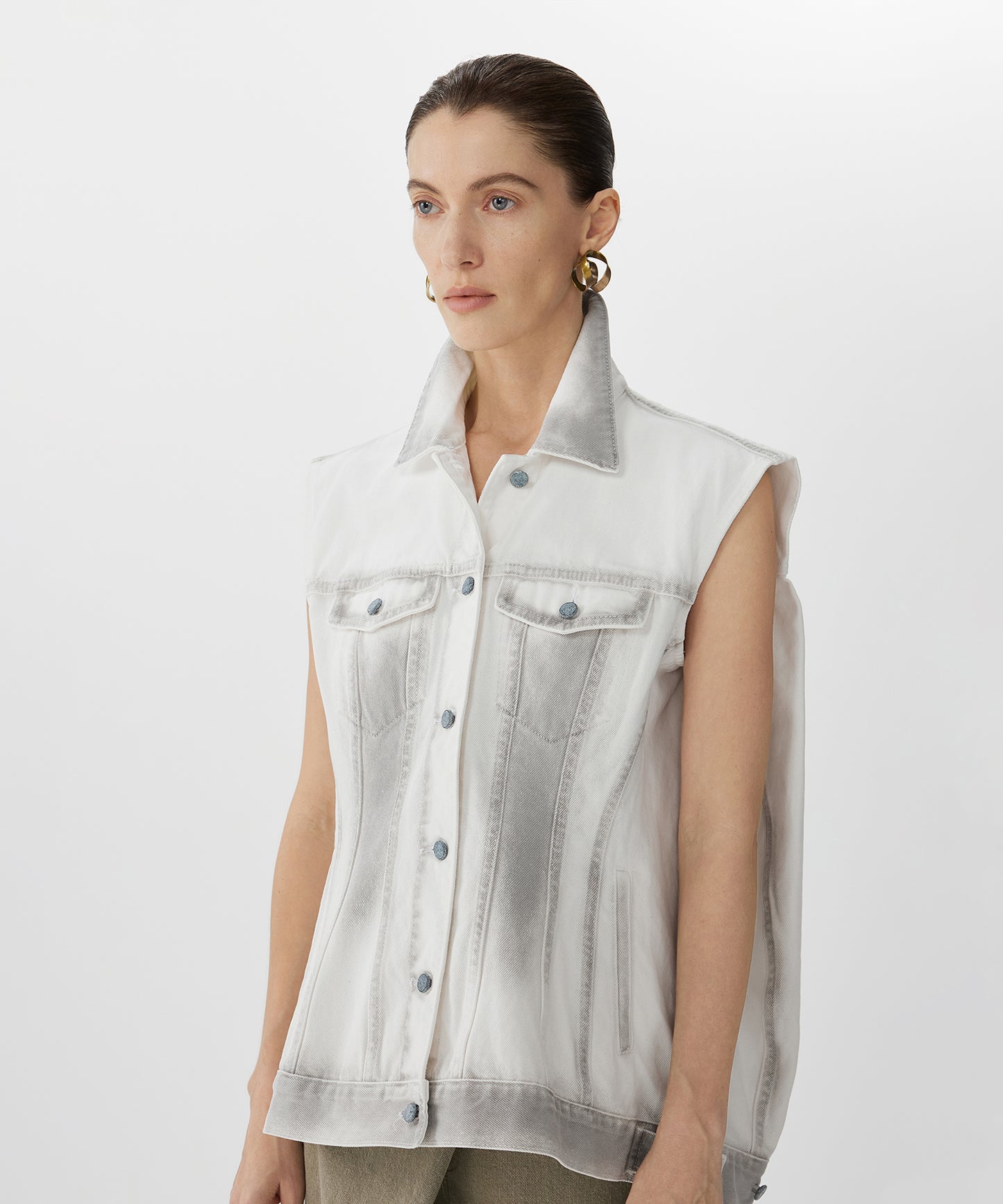 Versatile Oversized Denim Vest