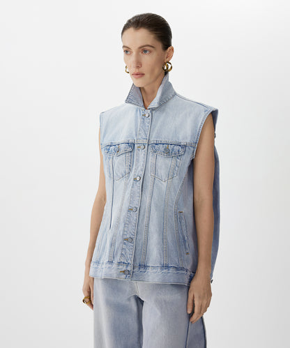 Versatile Oversized Denim Vest