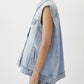 Versatile Oversized Denim Vest