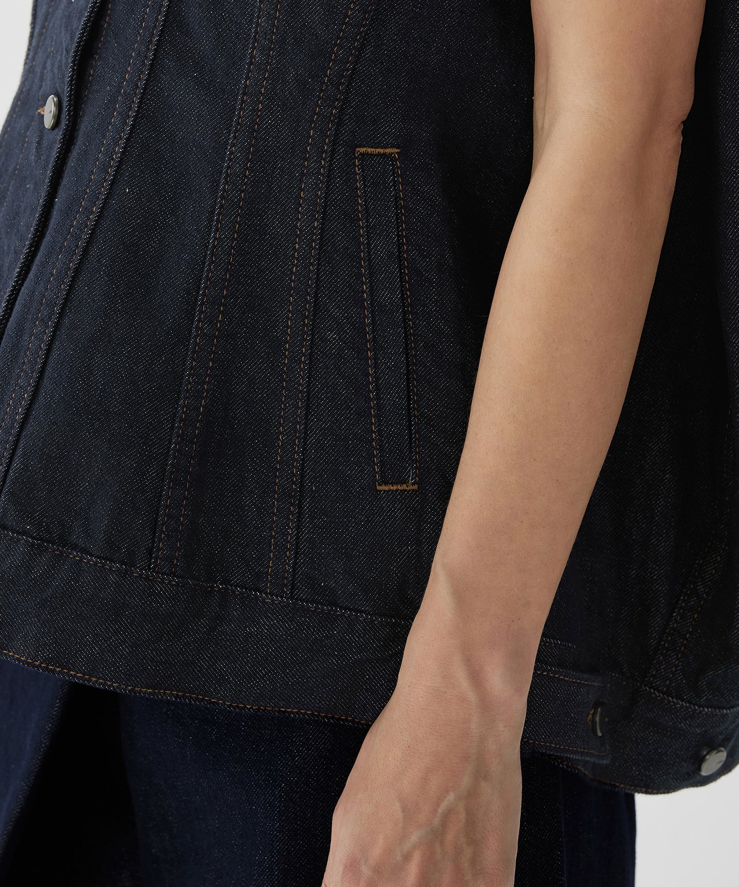 Versatile Oversized Denim Vest