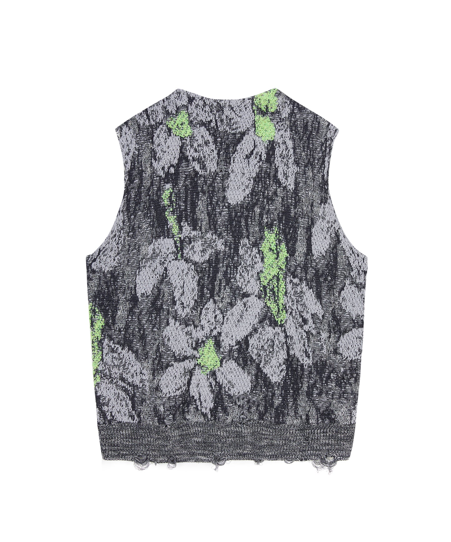 Retro Floral Knit Vest