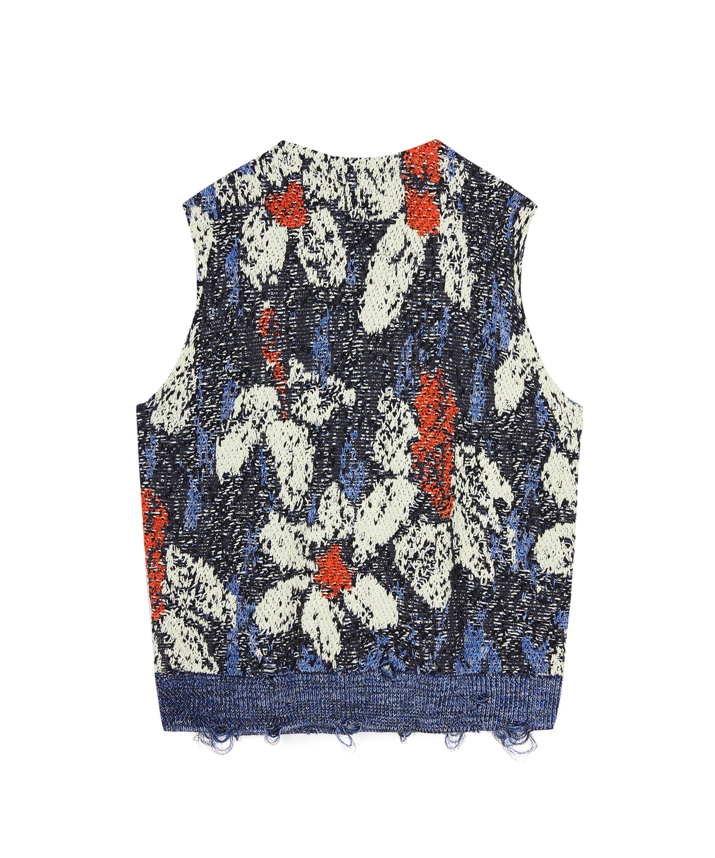 Retro Floral Knit Vest