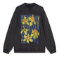 Hand-drawn Floral Print Sweatshirt