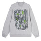 Hand-drawn Floral Print Sweatshirt