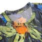 Abstract Floral Second-Skin Top