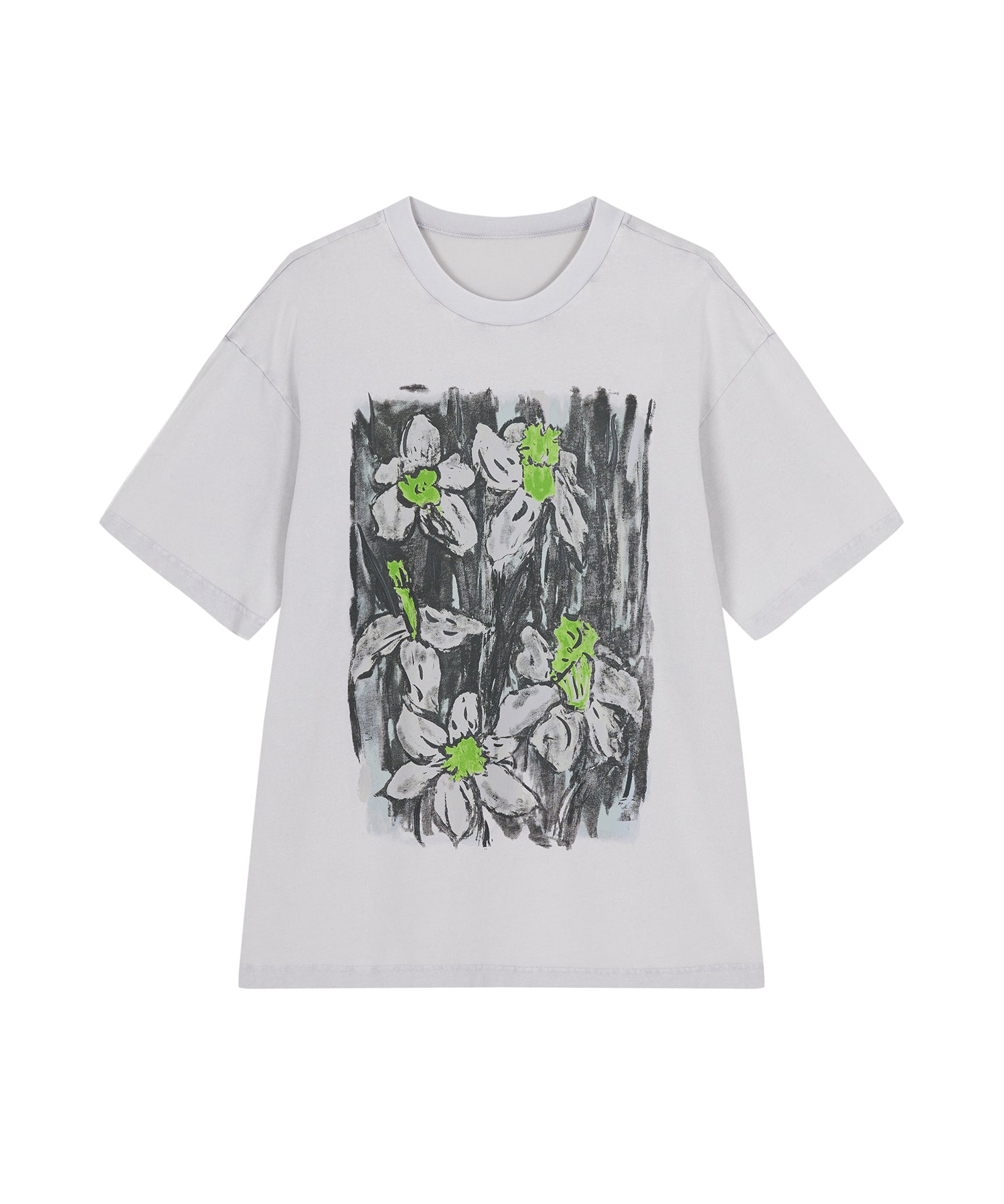 Abstract Floral Print T-shirt