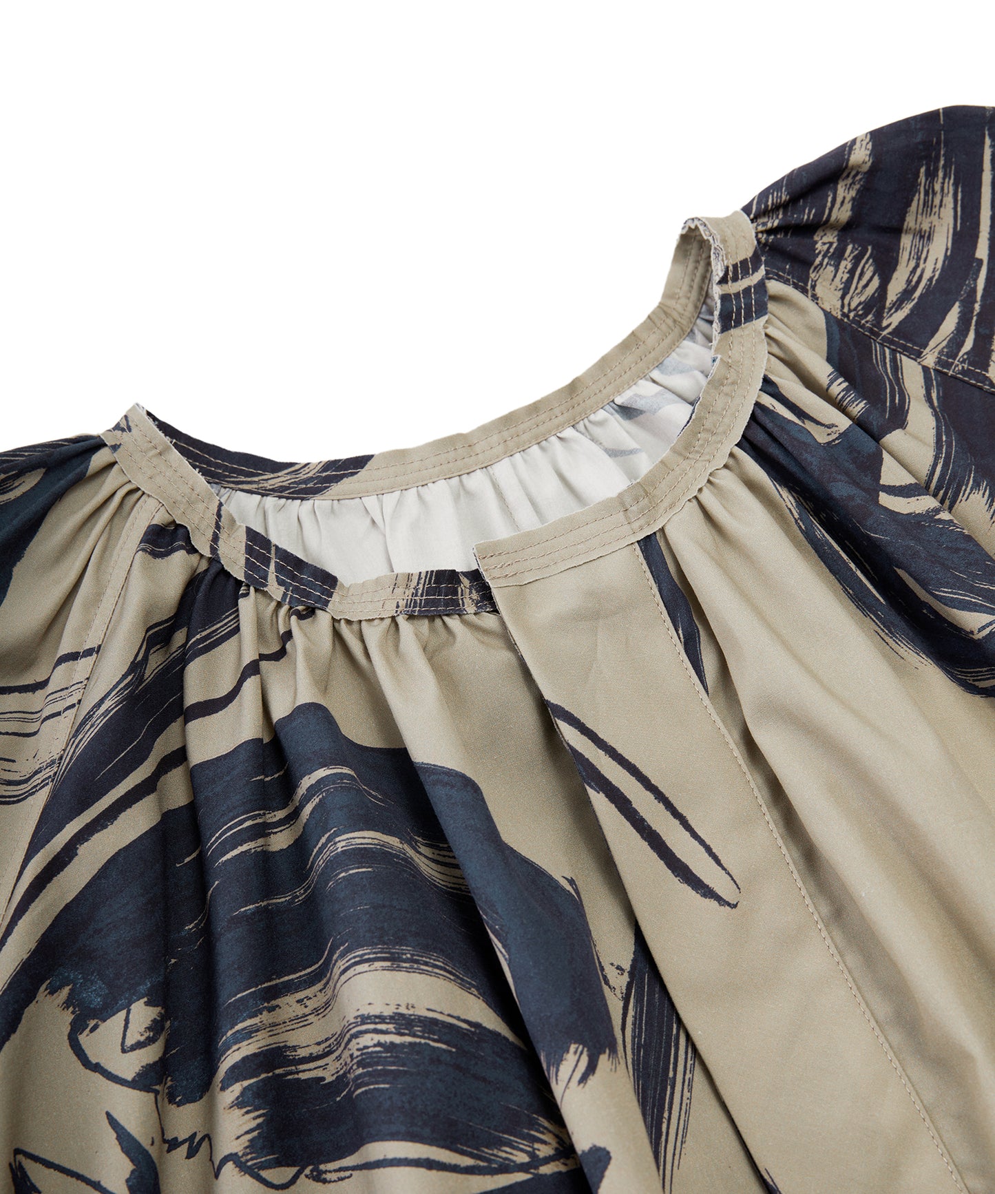 Brushstroke Floral Smock Shirt