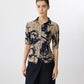 Brushstroke Floral Crinkled Shirt