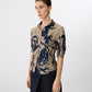 Brushstroke Floral Crinkled Shirt