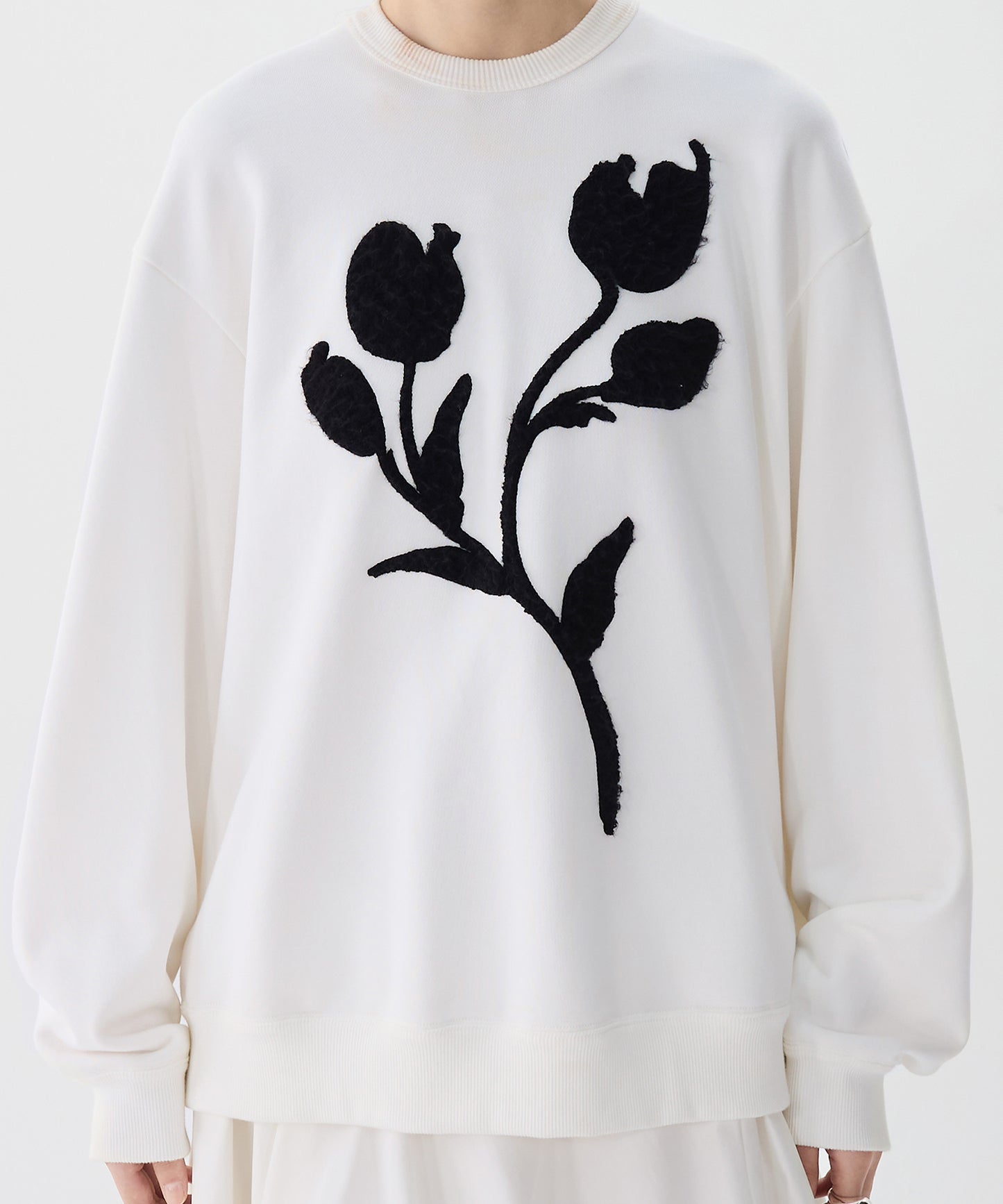 3D Floral Sweatshirt