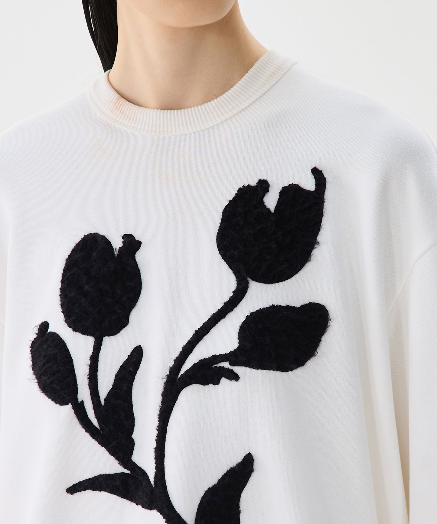 3D Floral Sweatshirt