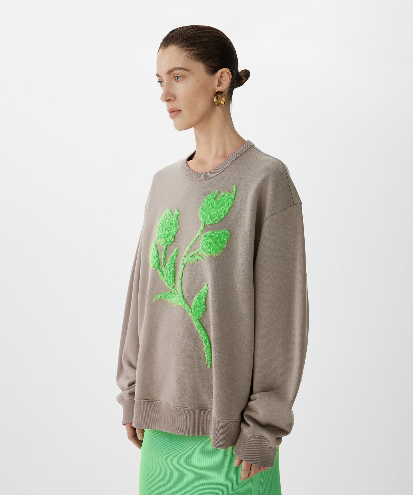 3D Floral Sweatshirt