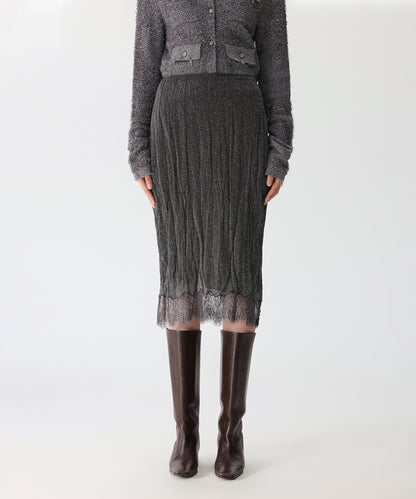 Shimmer Lace Knit Skirt