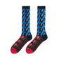 Geo Contrast Socks
