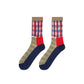 Sheer Plaid Accent Socks