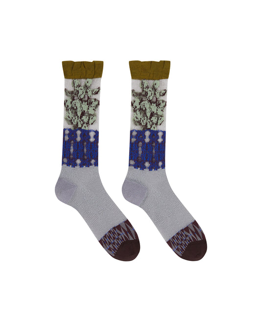 Sheer Bloom-pattern Socks