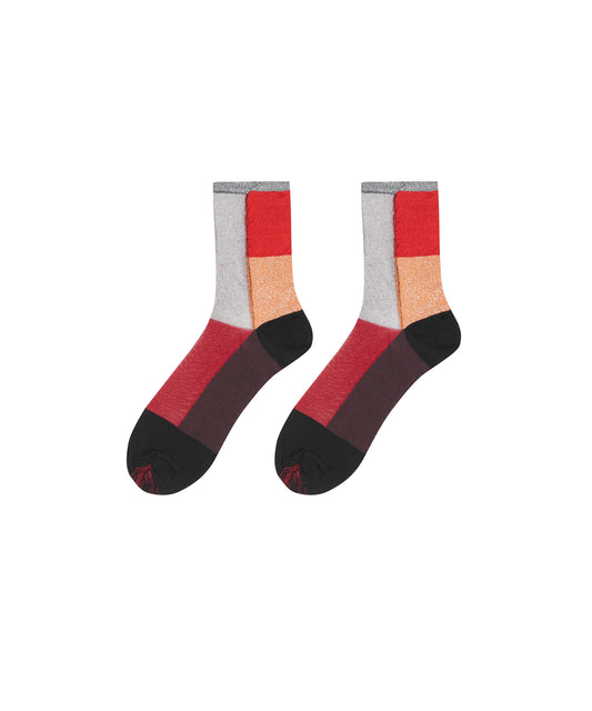 Color-block Sparkle Socks
