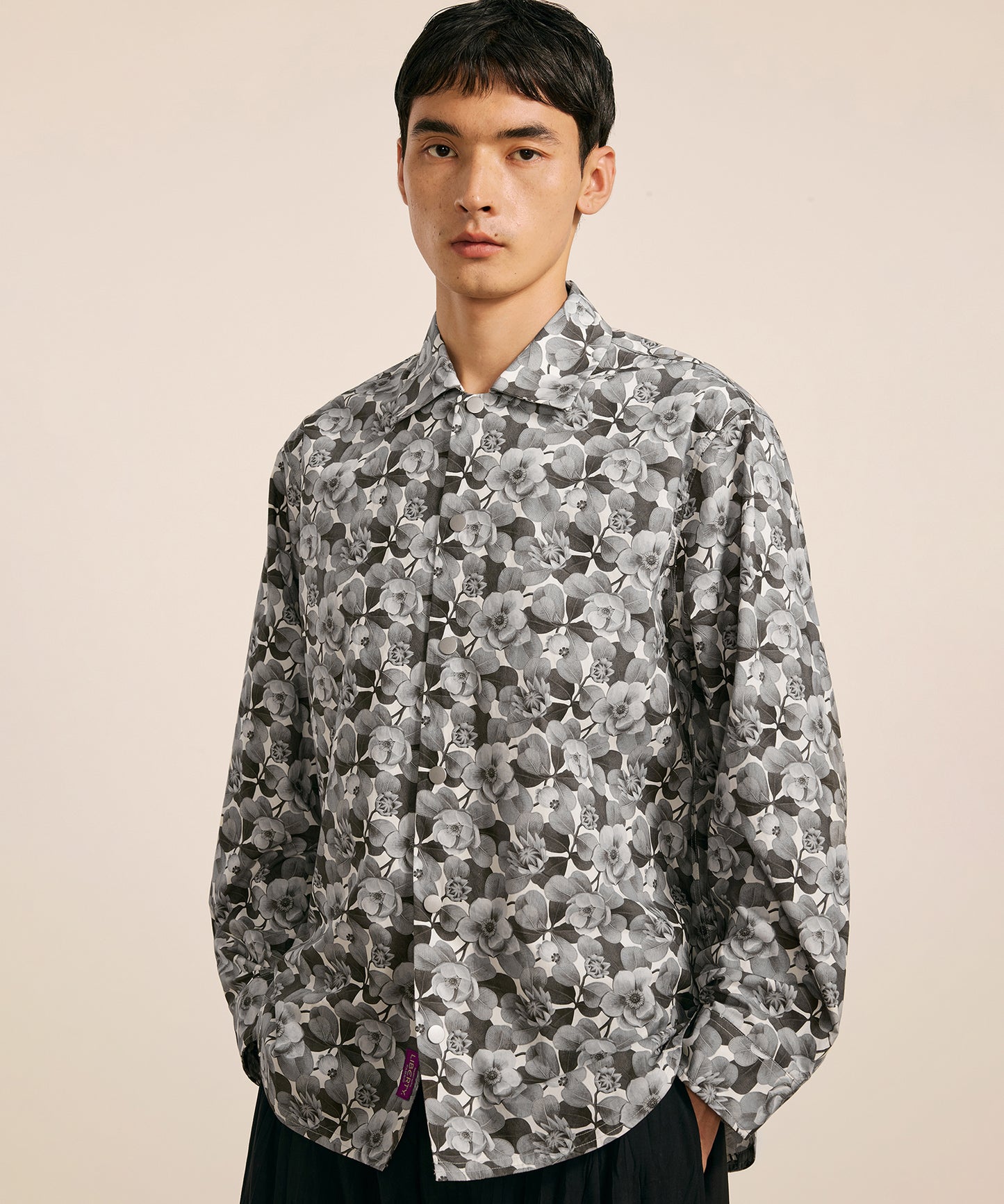 [CROQUIS] Liberty Print Placket Shirt