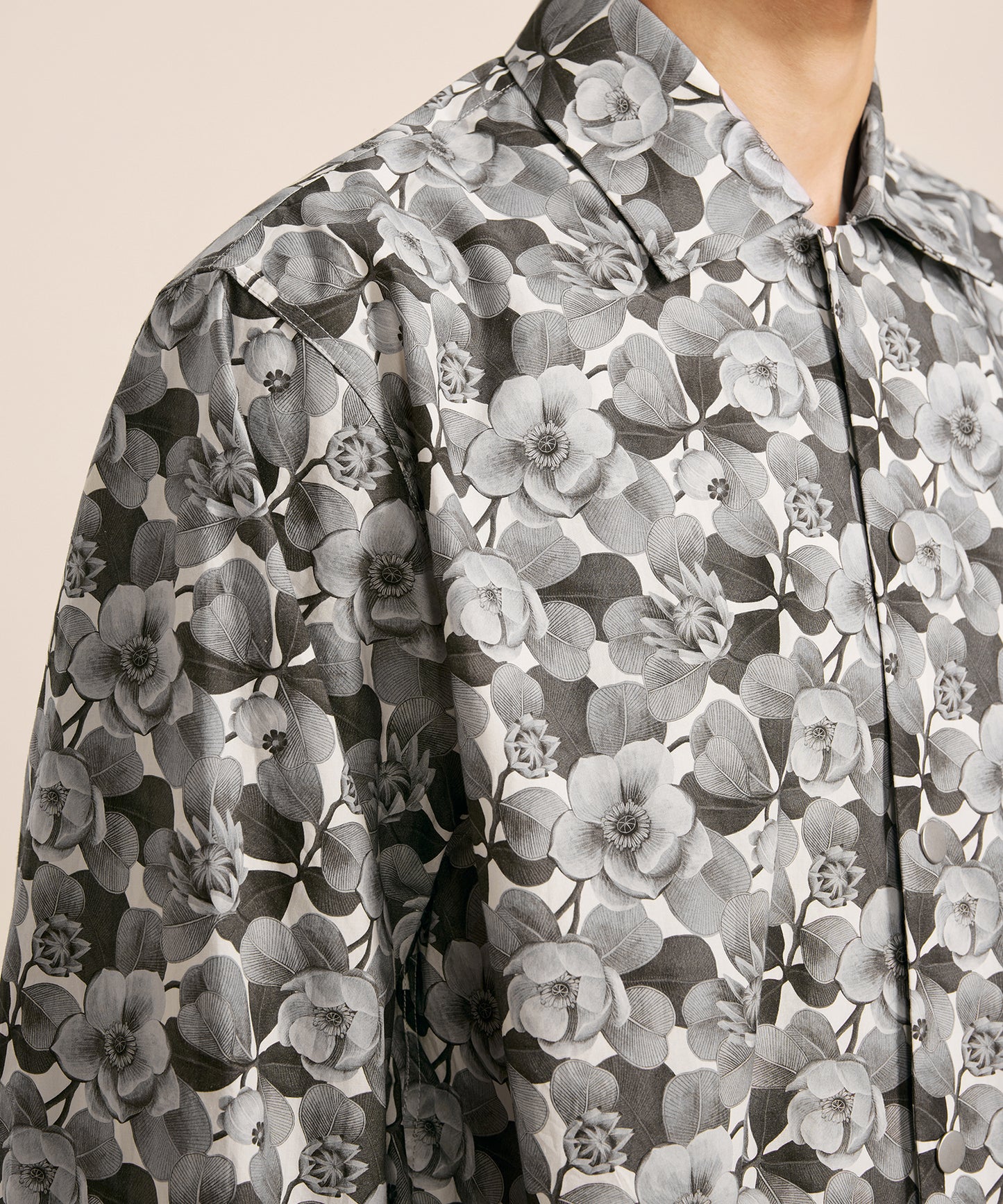 [CROQUIS] Liberty Print Placket Shirt