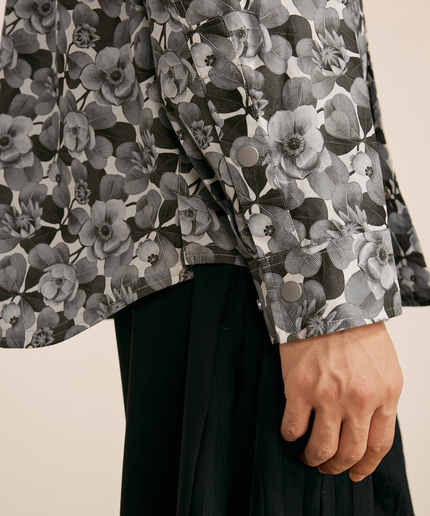 [CROQUIS] Liberty Print Placket Shirt