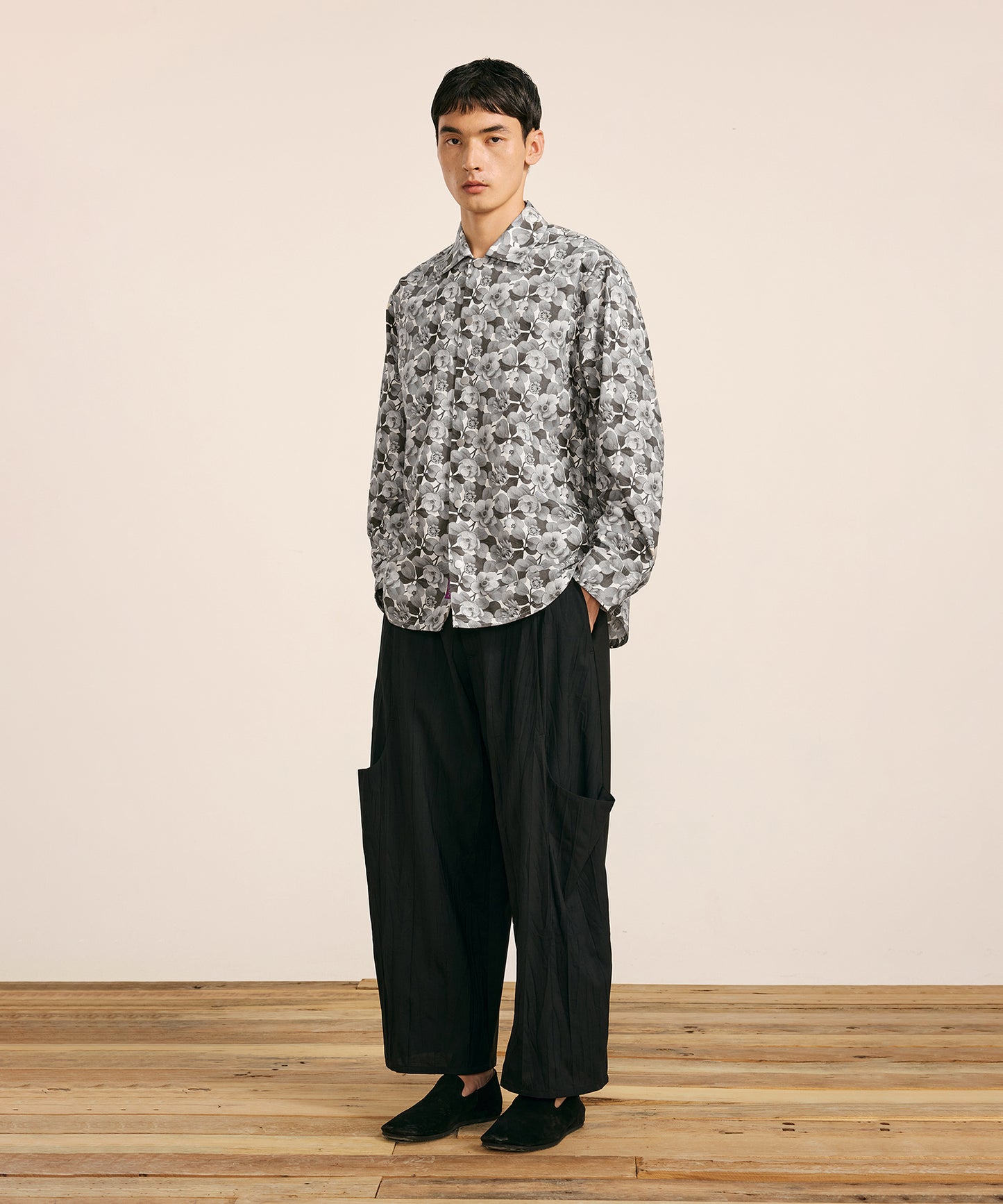 [CROQUIS] Liberty Print Placket Shirt