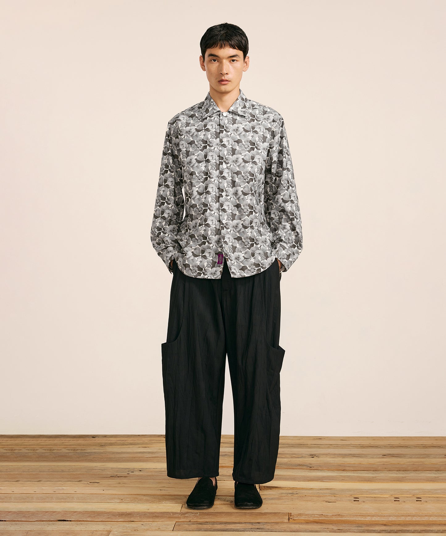 [CROQUIS] Liberty Print Placket Shirt