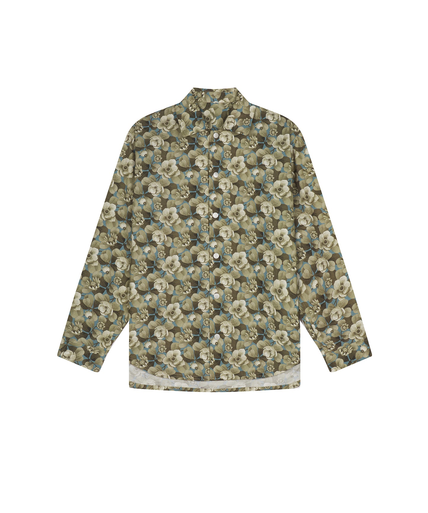 [CROQUIS] Liberty Print Placket Shirt