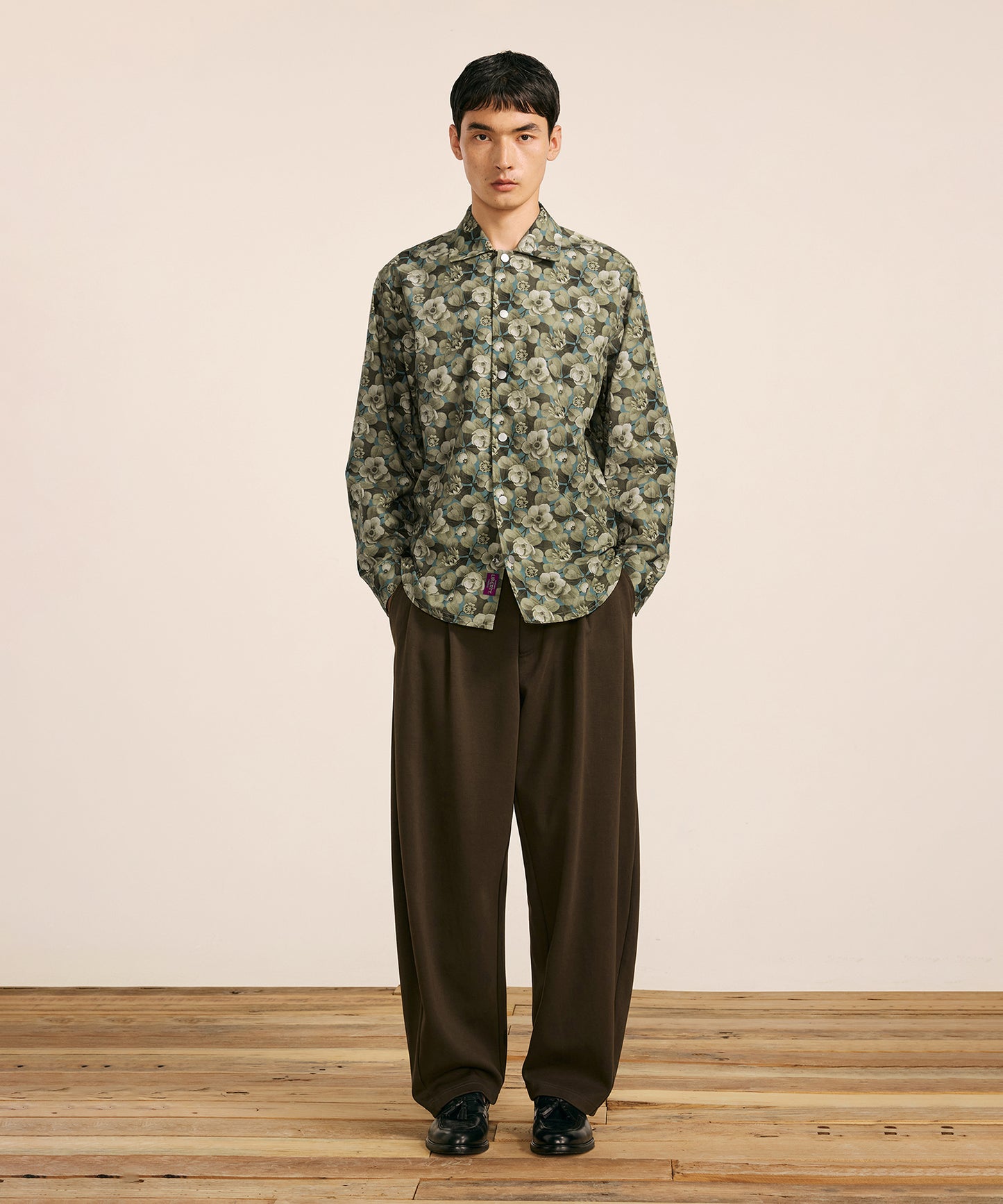 [CROQUIS] Liberty Print Placket Shirt