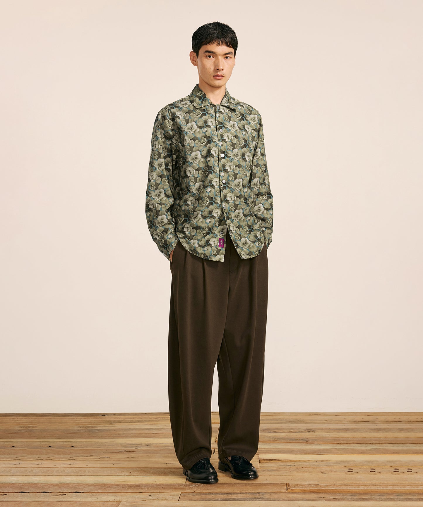 [CROQUIS] Liberty Print Placket Shirt