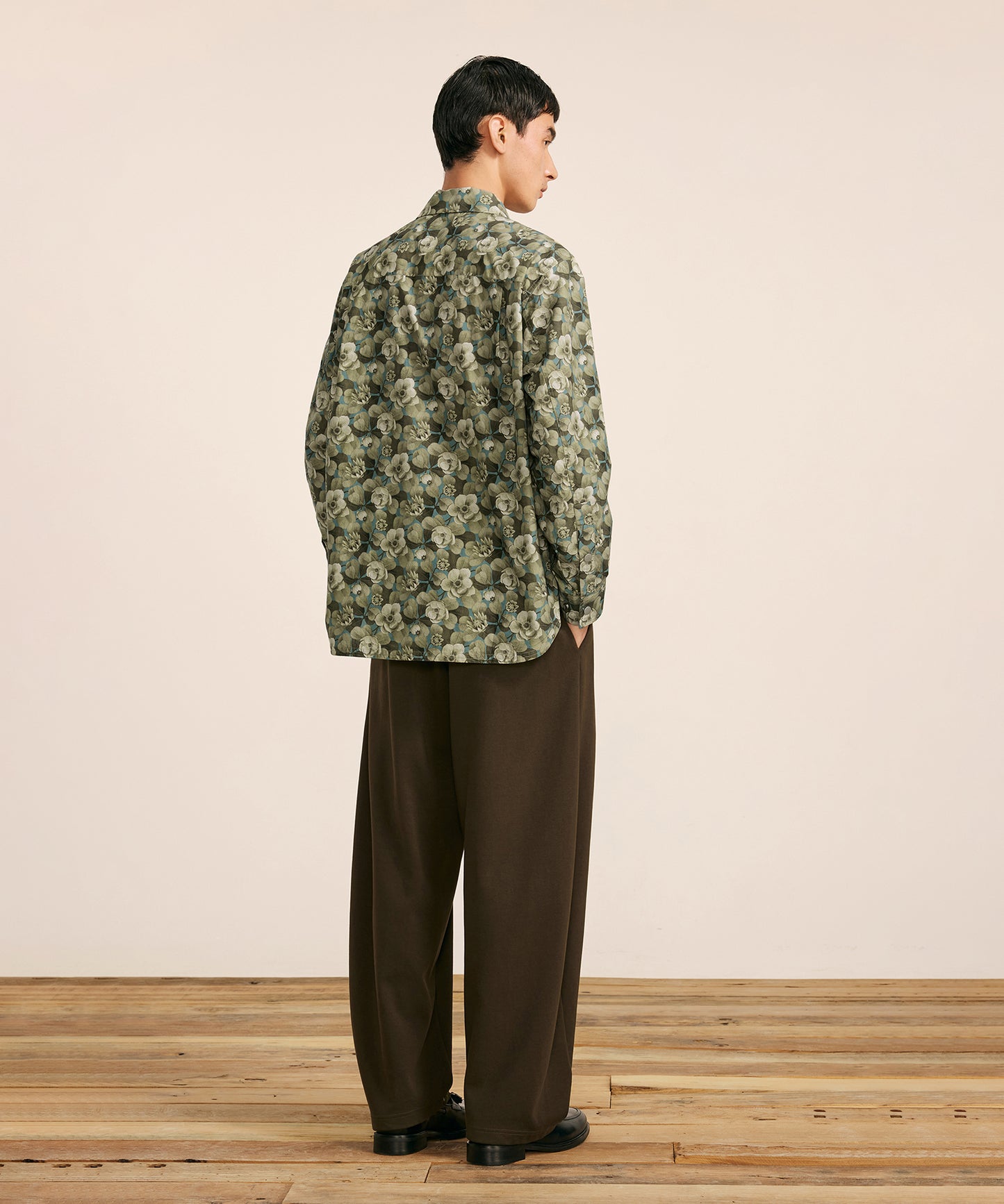 [CROQUIS] Liberty Print Placket Shirt