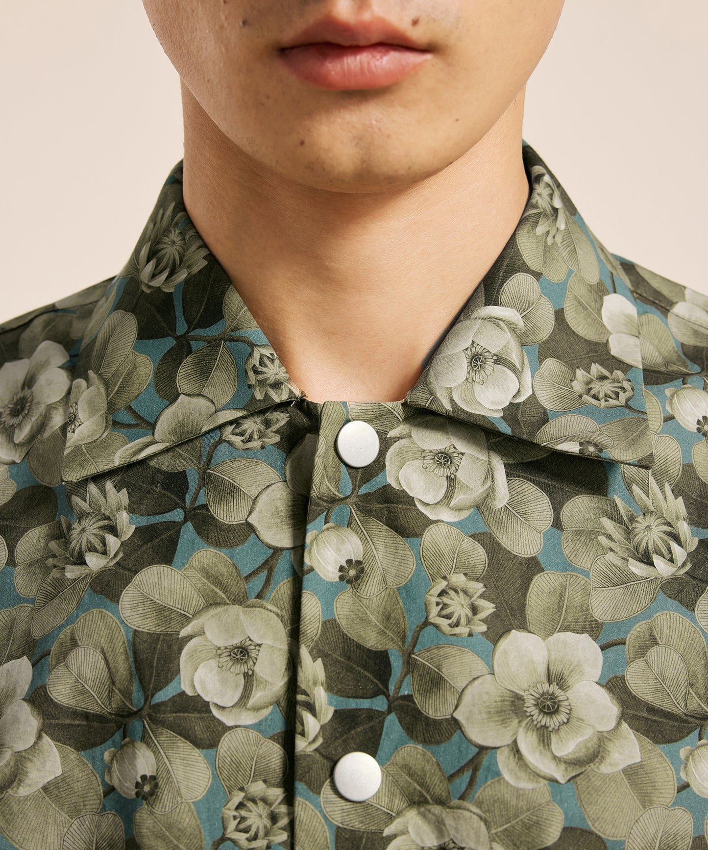 [CROQUIS] Liberty Print Placket Shirt