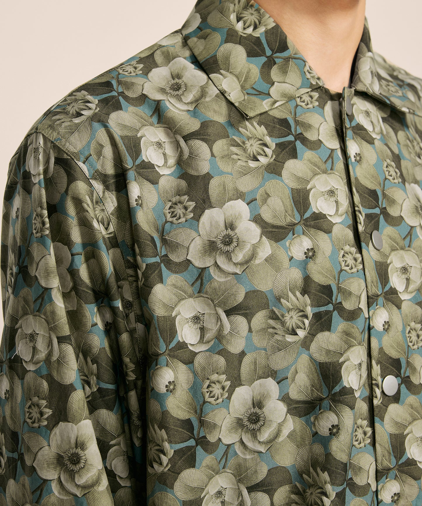 [CROQUIS] Liberty Print Placket Shirt