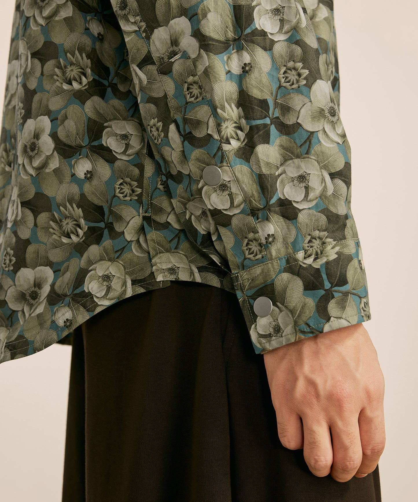 [CROQUIS] Liberty Print Placket Shirt