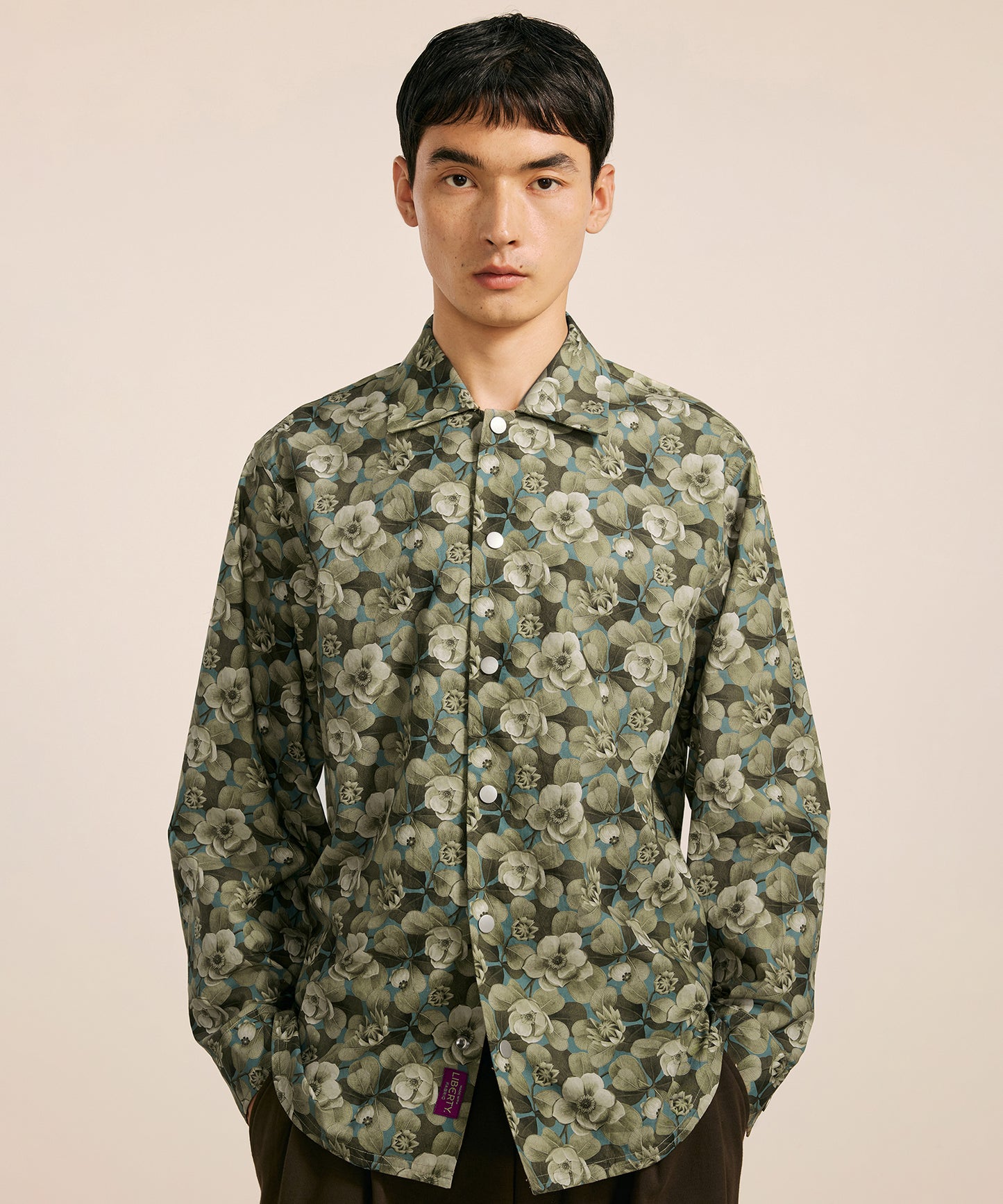[CROQUIS] Liberty Print Placket Shirt