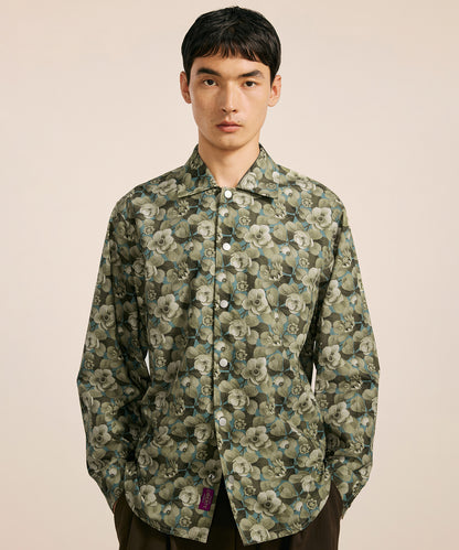 [CROQUIS] Liberty Print Placket Shirt