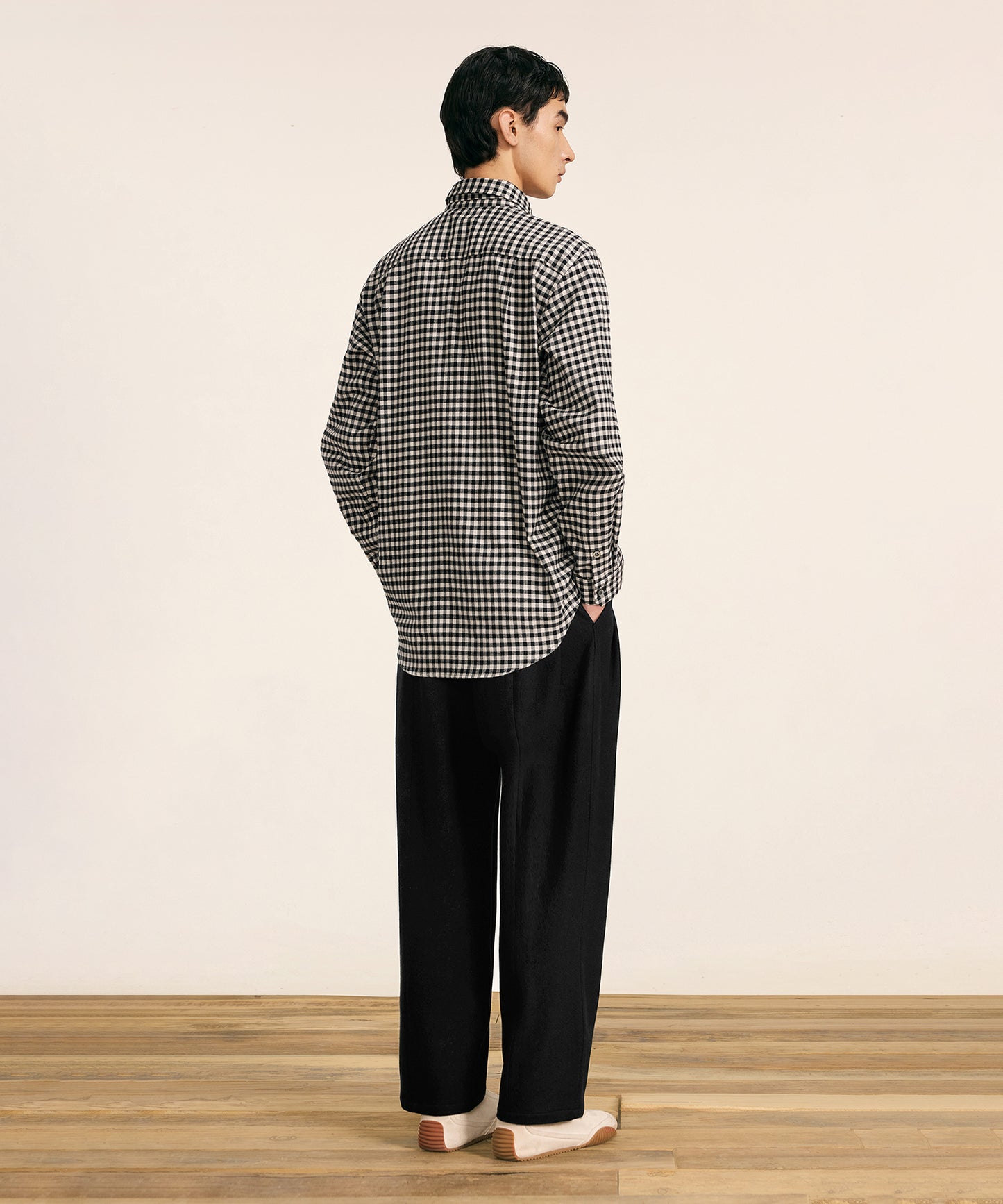 [CROQUIS] Brushed Cotton Gingham Shirt