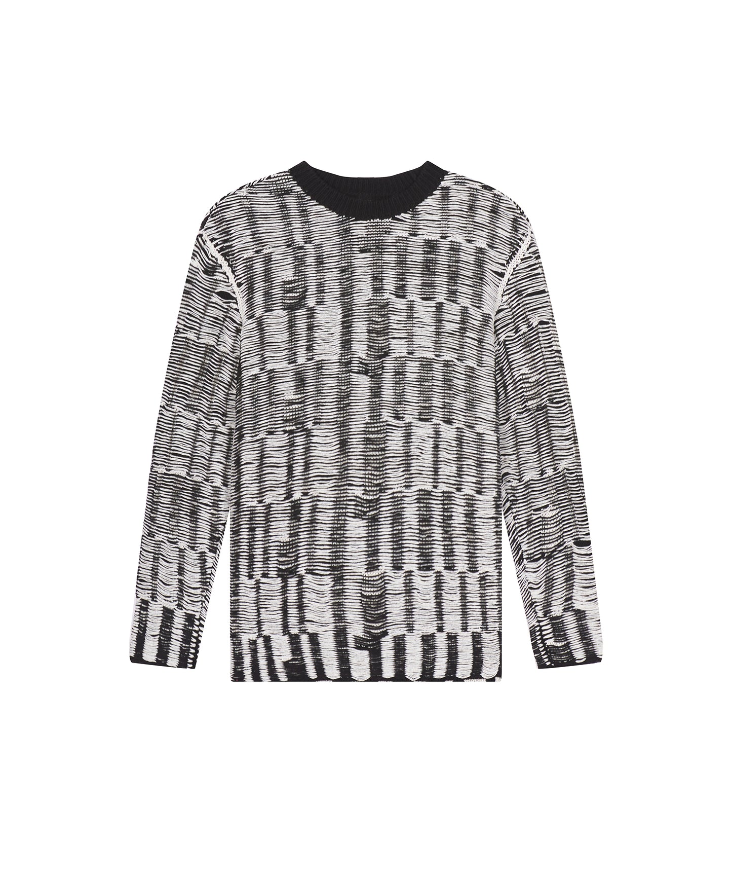 [CROQUIS] Textured Stripe Jacquard Sweater