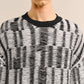 [CROQUIS] Textured Stripe Jacquard Sweater