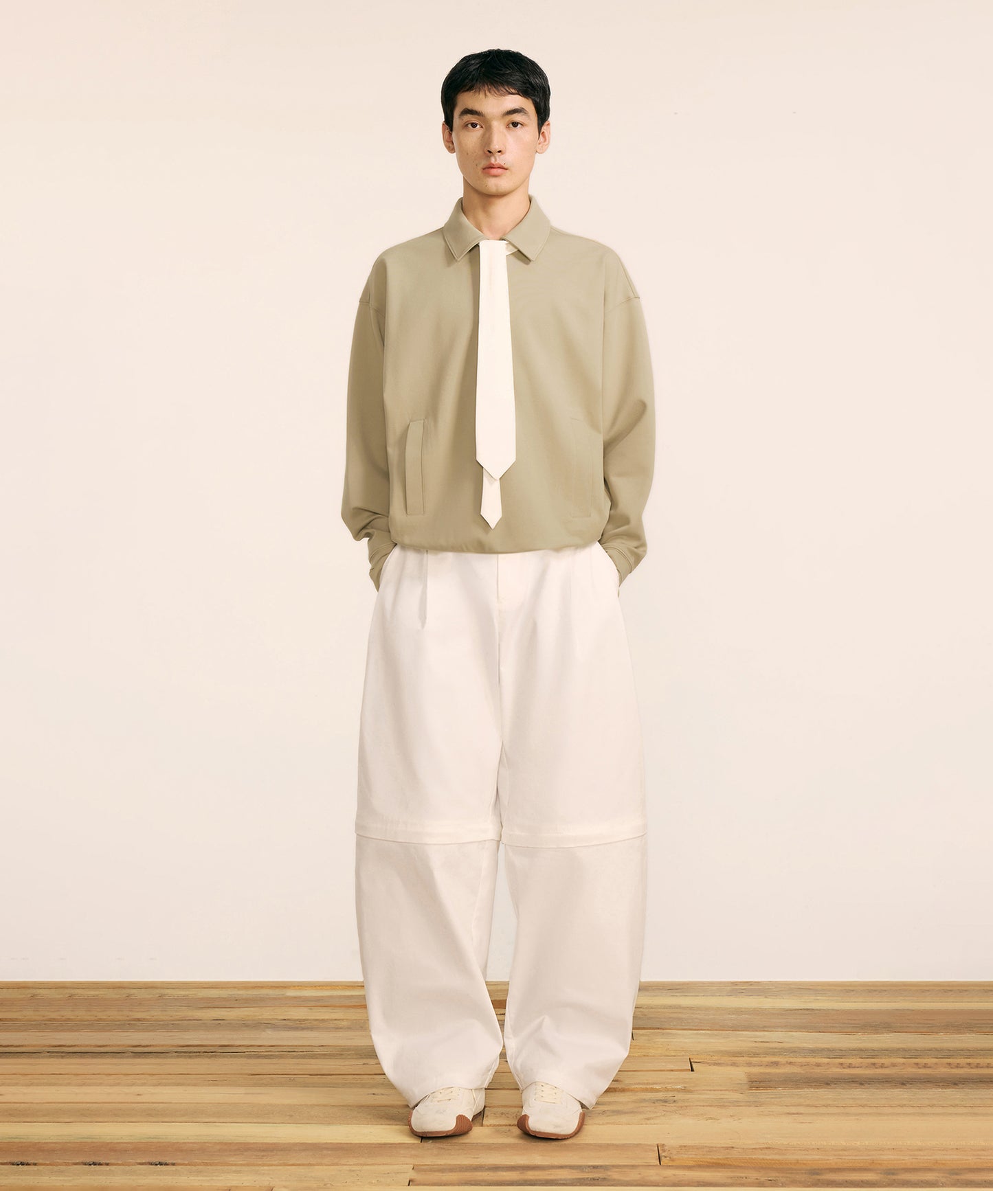 [CROQUIS] Boxy Half-zip Sweatshirt