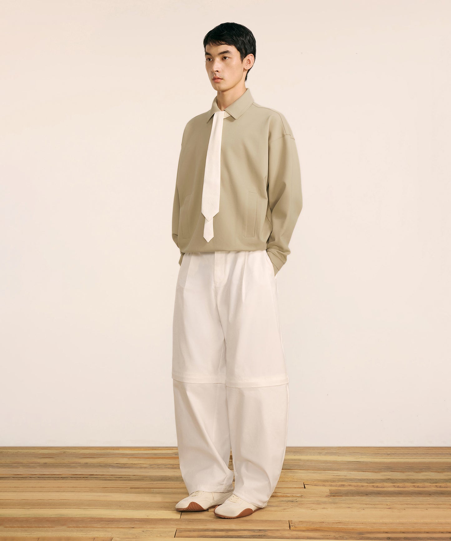 [CROQUIS] Boxy Half-zip Sweatshirt