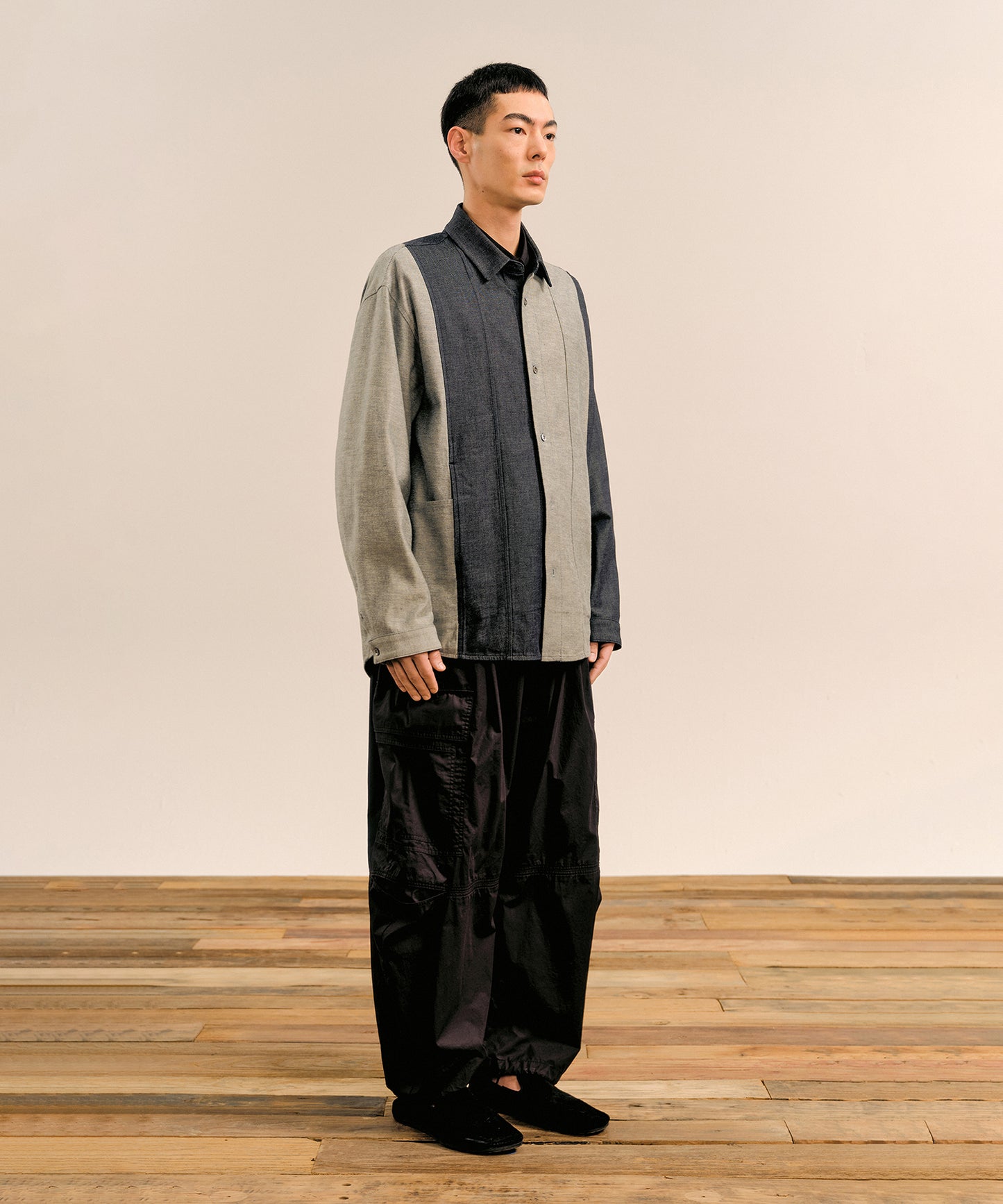 [CROQUIS] Wide-leg Parachute Trousers