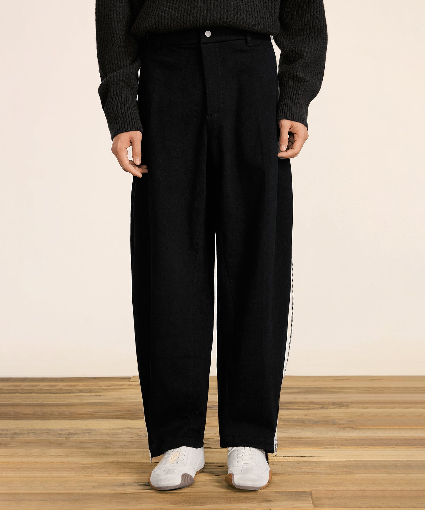 [CROQUIS] Convertible Zip Denim Trousers