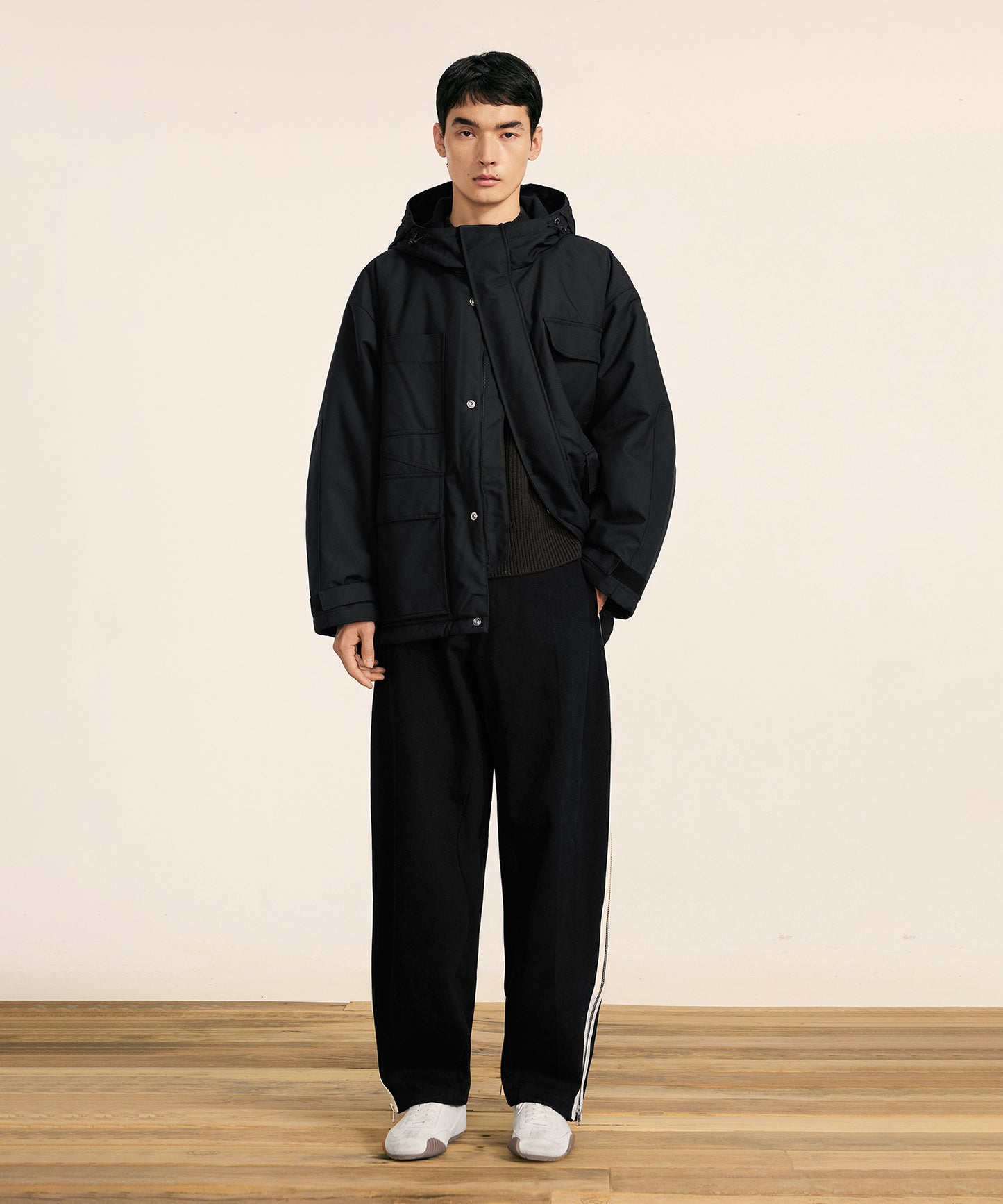 [CROQUIS] Convertible Zip Denim Trousers